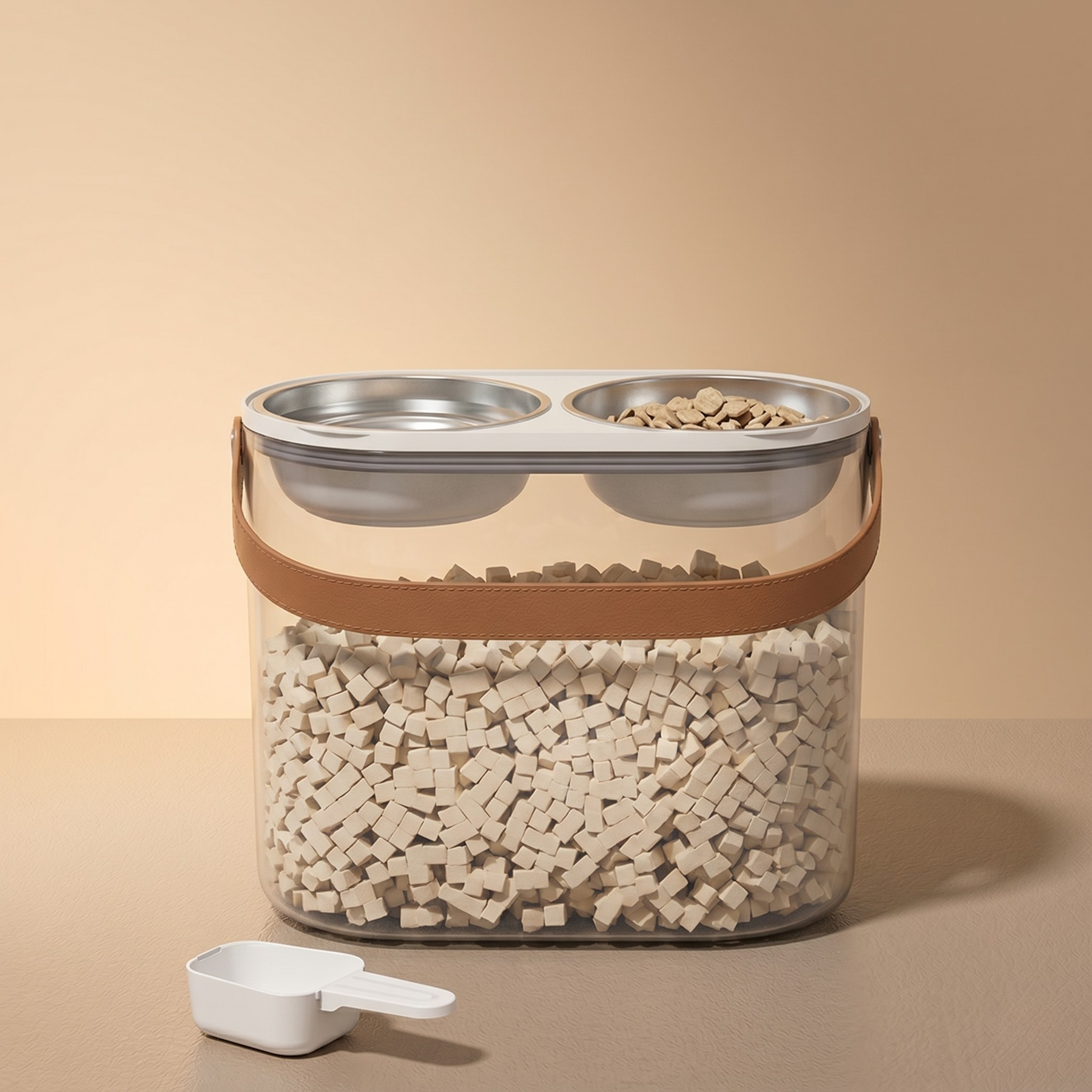 CEROVAS Doppia Pet Feeding Storage