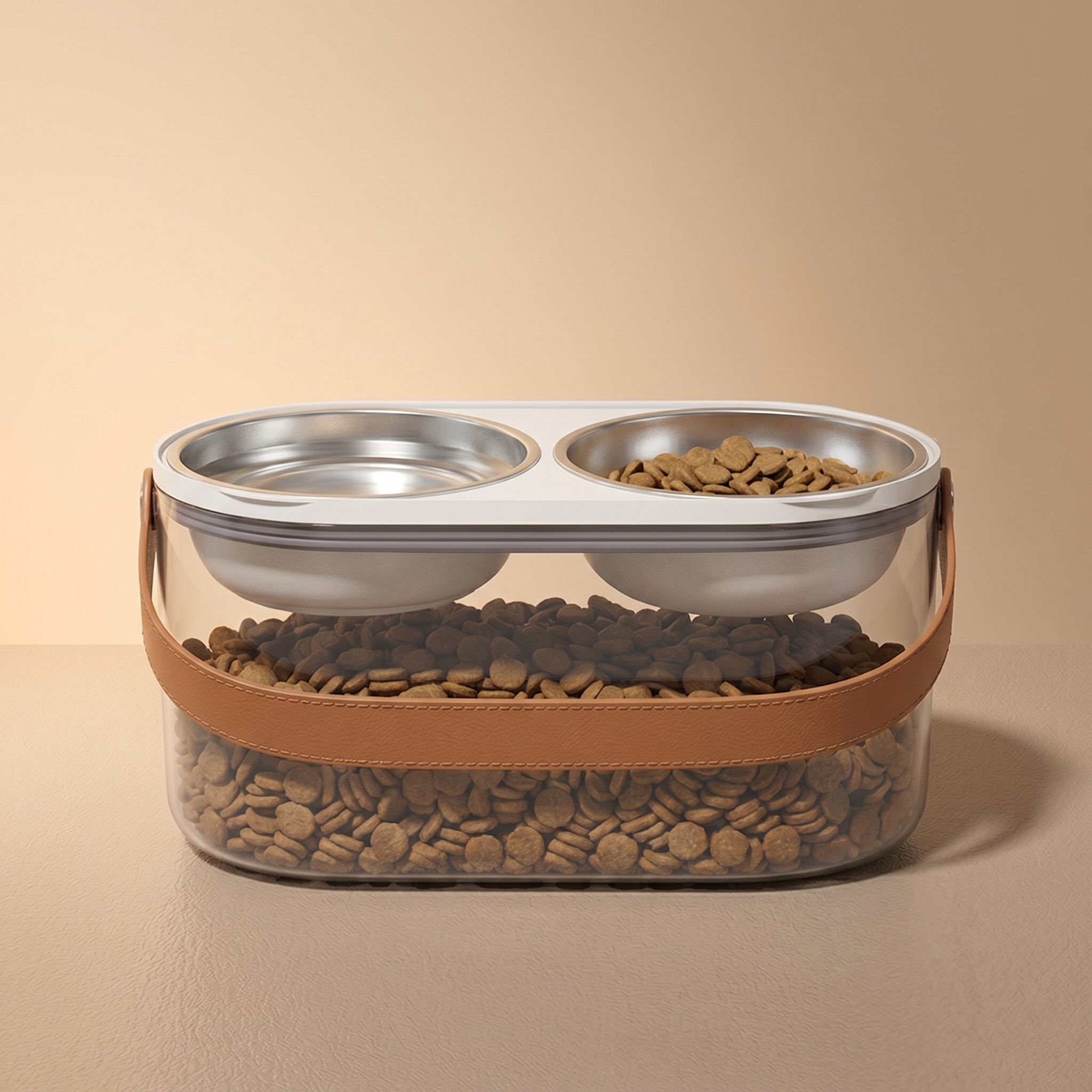 CEROVAS Doppia Pet Feeding Storage