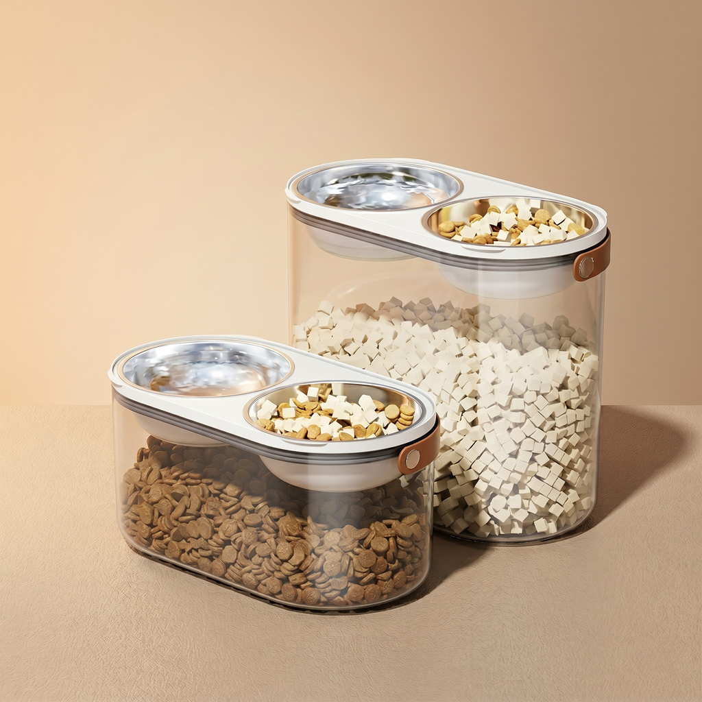 CEROVAS Doppia Pet Feeding Storage