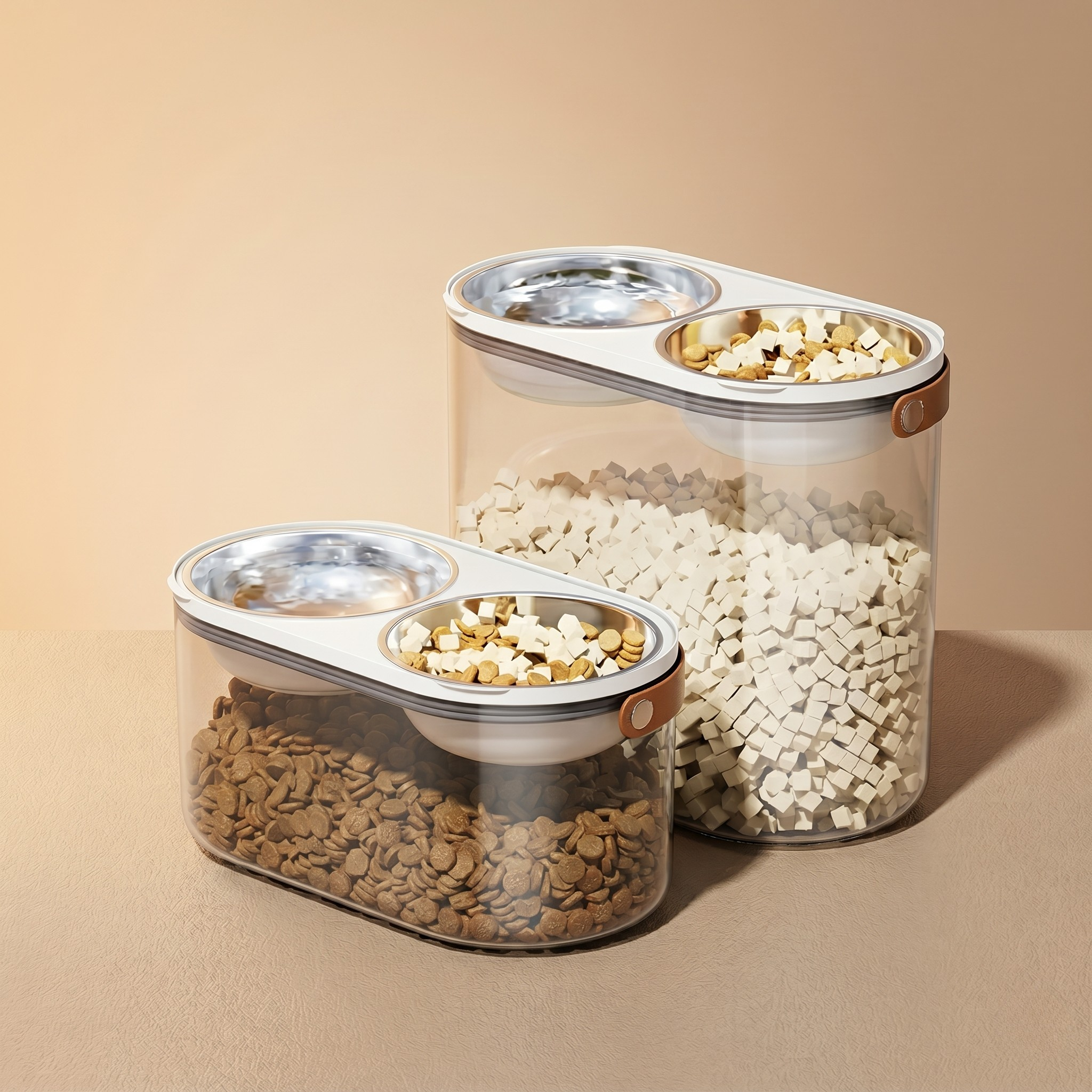 CEROVAS Doppia Pet Feeding Storage