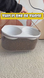 CEROVAS Doppia Pet Feeding Storage