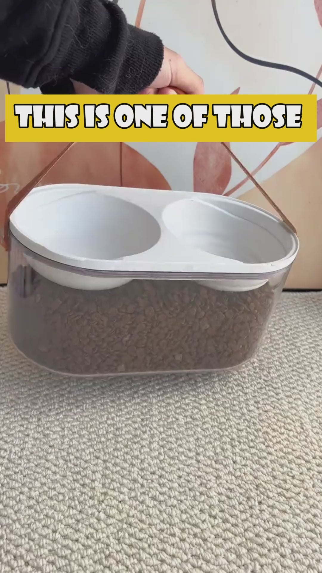 CEROVAS Doppia Pet Feeding Storage